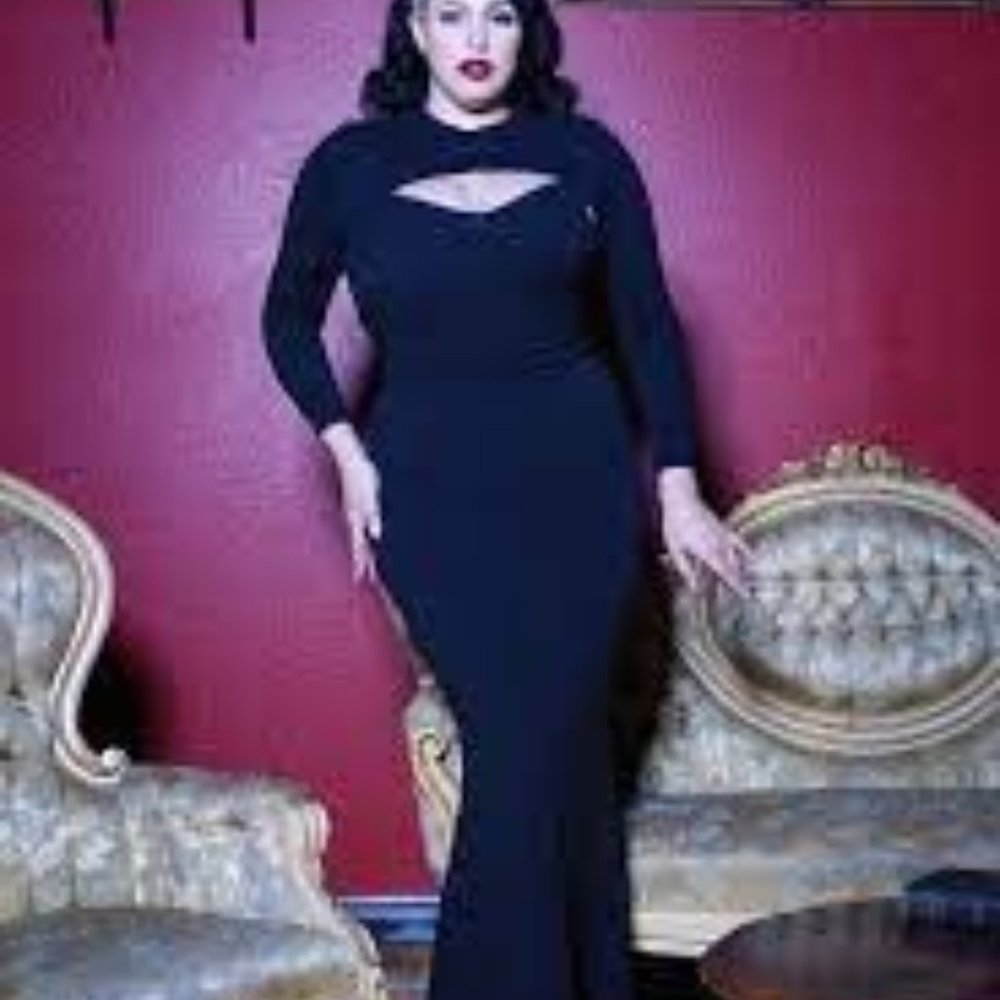 Traci Lords supreme maxi gown in Black